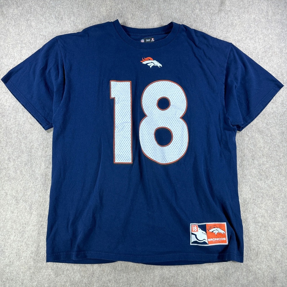 NFL Team Apparel Denver Broncos Peyton Manning 18 Jersey Shirt Mens Size XL